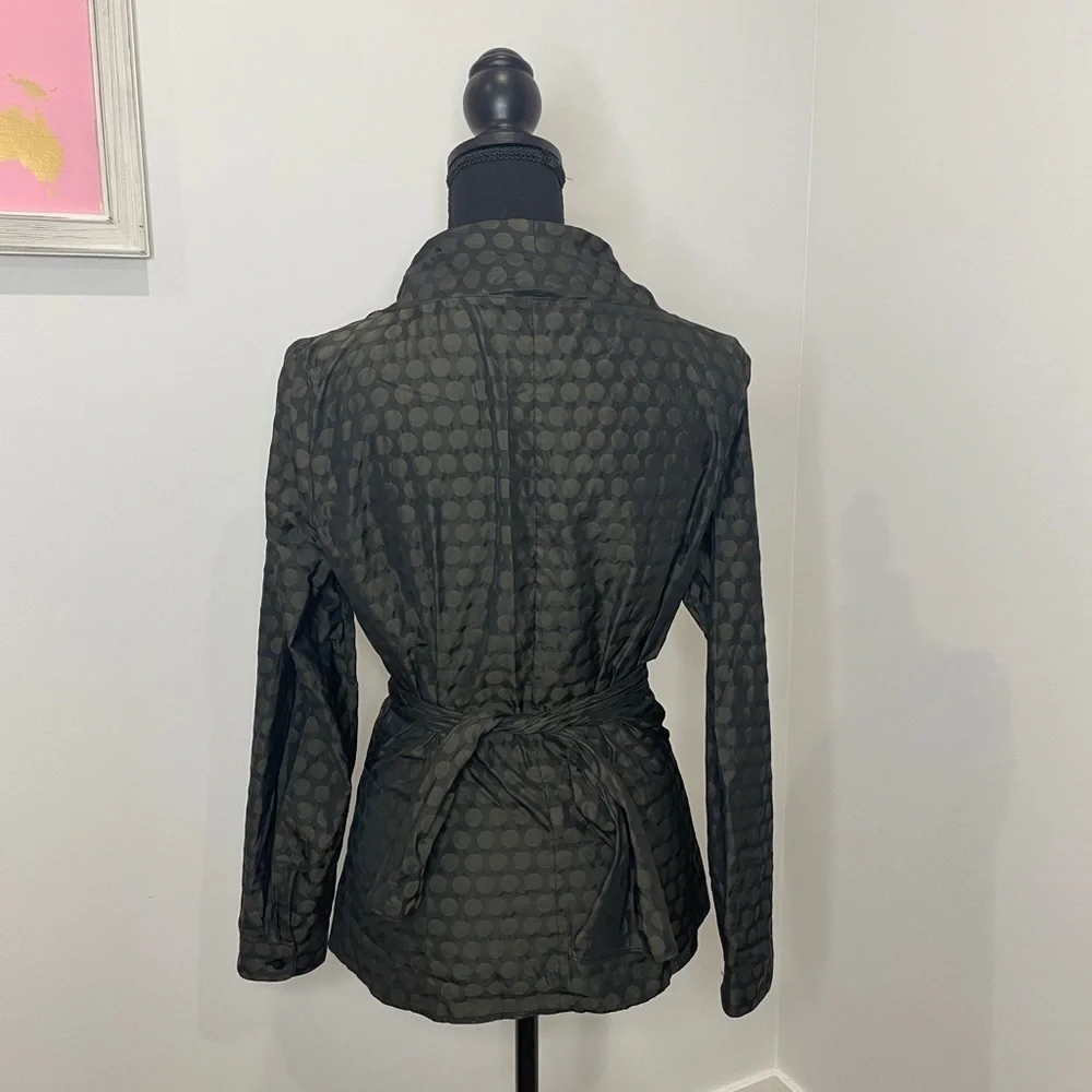 Farinaz Taghavi Black Polka Dot Long Sleeve Blouse